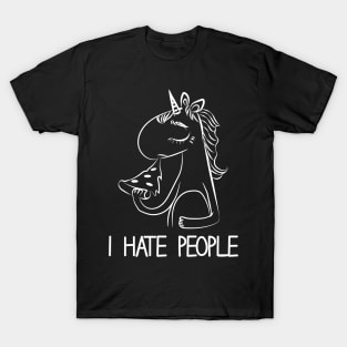 I hate People Unicorn T-Shirt